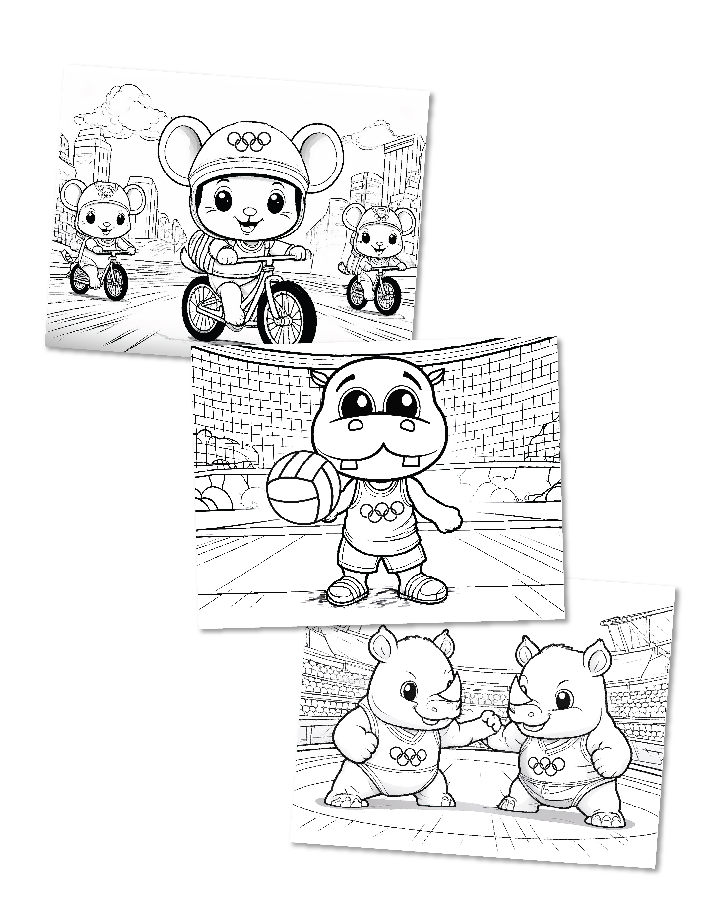 Olympics coloring sheets