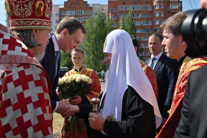 Патриарх Кирилл посетил Рязань 2 июня. Итоги визита Патриарх Кирилл и губернатор Рязанской области Павел Малков. Фото правительства Рязанской области.