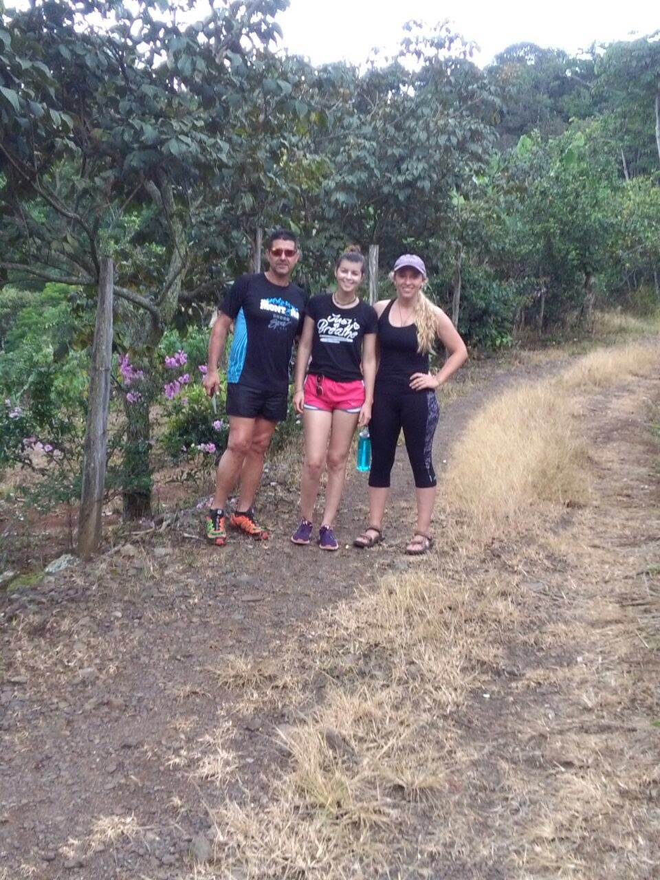 We were panting all the way up this hill