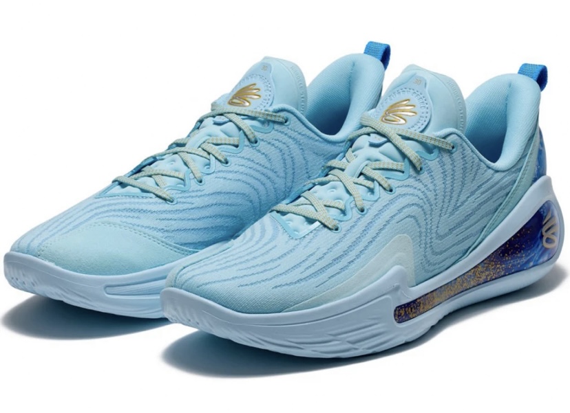 カリー12 水色 バスケシューズ