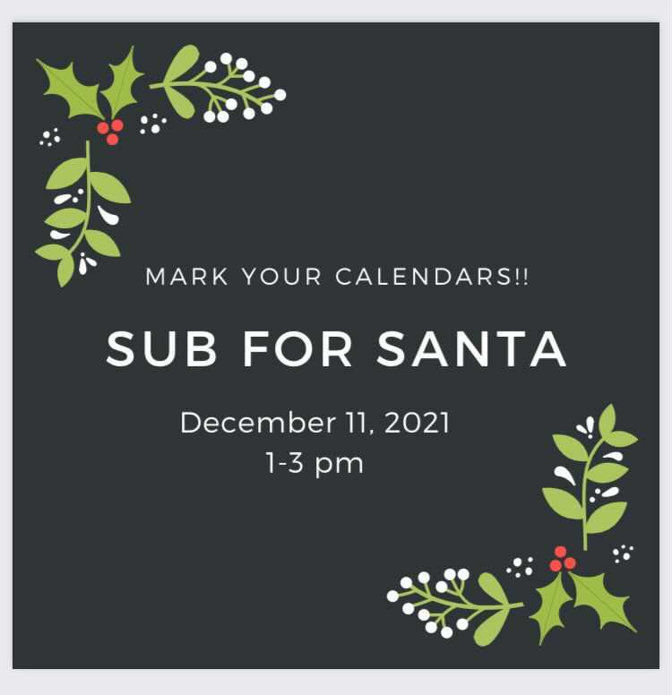 Save the Date: Sub for Santa