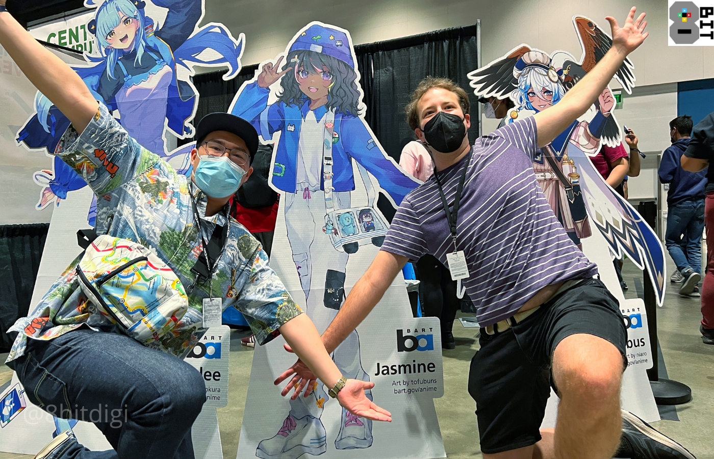 The BART anime mascots at FanimeCon 2023.