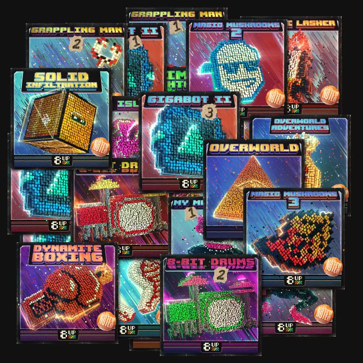 Planet Brain Bundle 8 Bit Instruments Samples Sfx 8up - Premium Geometric Illustration Gallery - Mobile