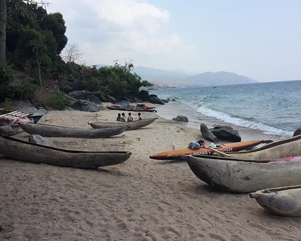 Boats on the beach, Nkhata Bay, Malawi