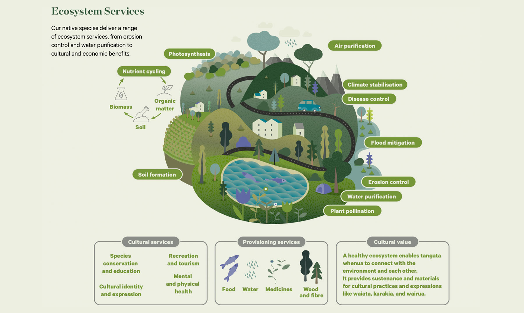 Ecosystem services - Climate Change & Nature: New Zealand