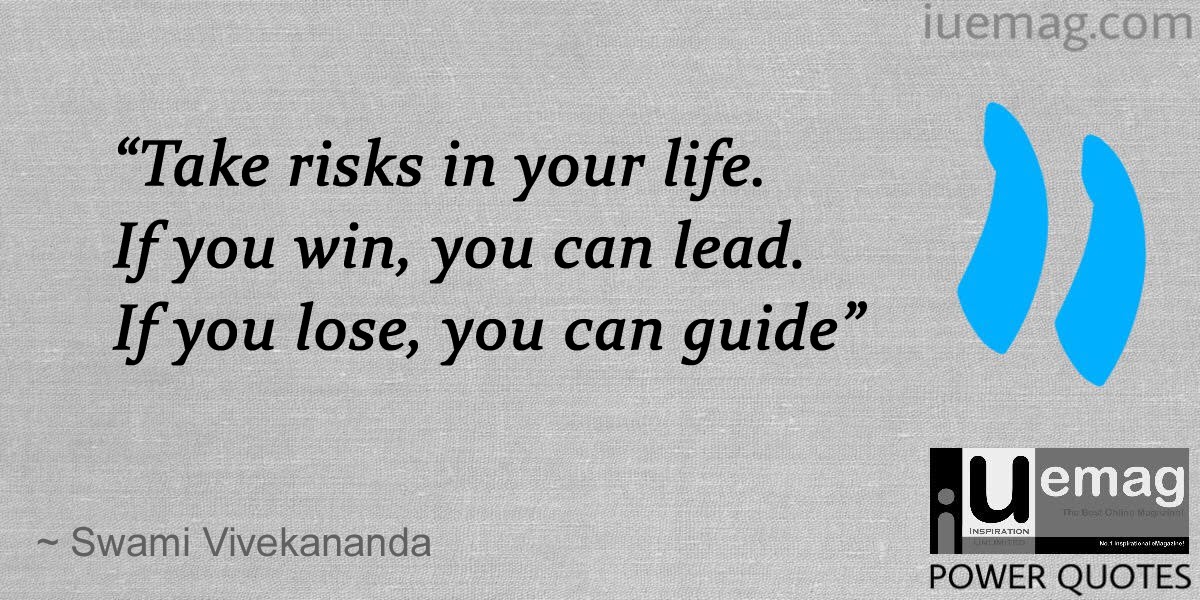 Vivekananda Risk taking