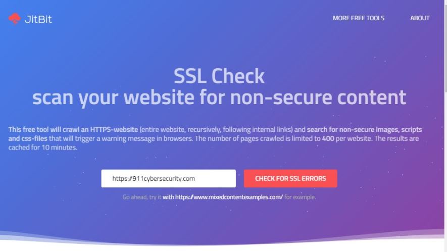 SSL Check - scan your website for non-secure content