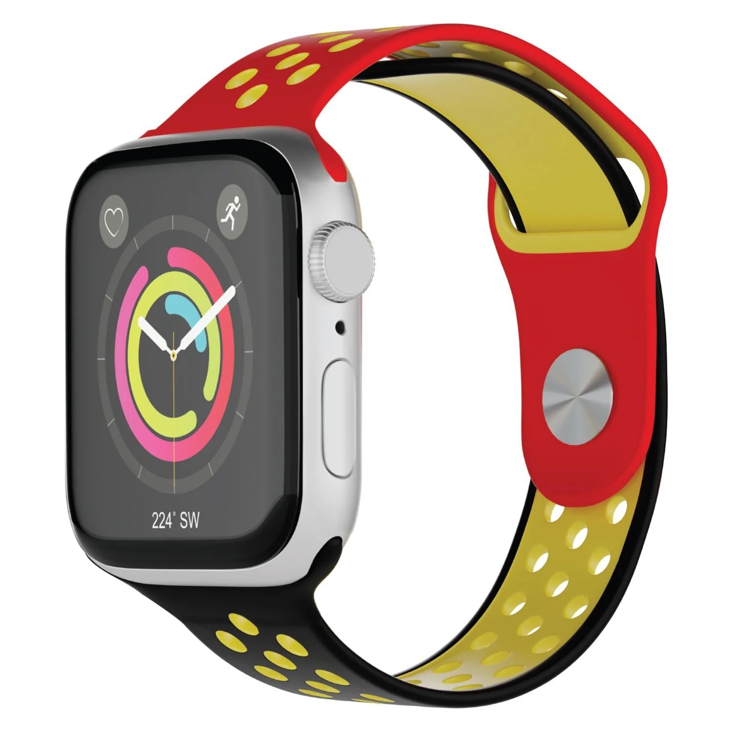 Porodo Lifestyle World Cup Series NIKE Silicone Strap Greman-Black+Red+Yellow