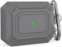 AhaStyle Premium Silicone Keychain Rugged Design Case for Airpods Pro - Dark Gray
