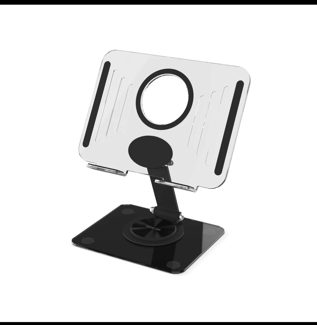 Green Lion Transparent Tablet Stand- black