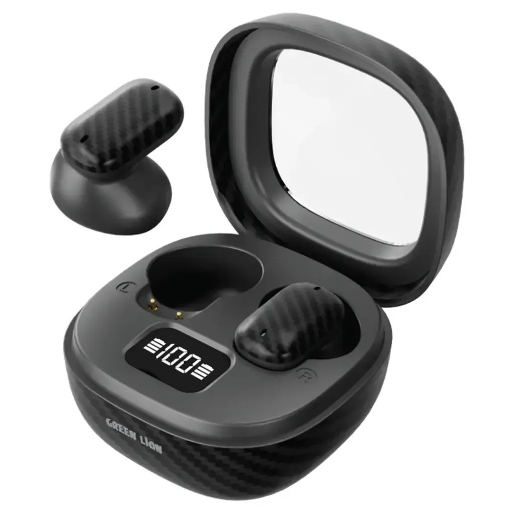 Green Lion Geneva True Wireless Earbuds - Black