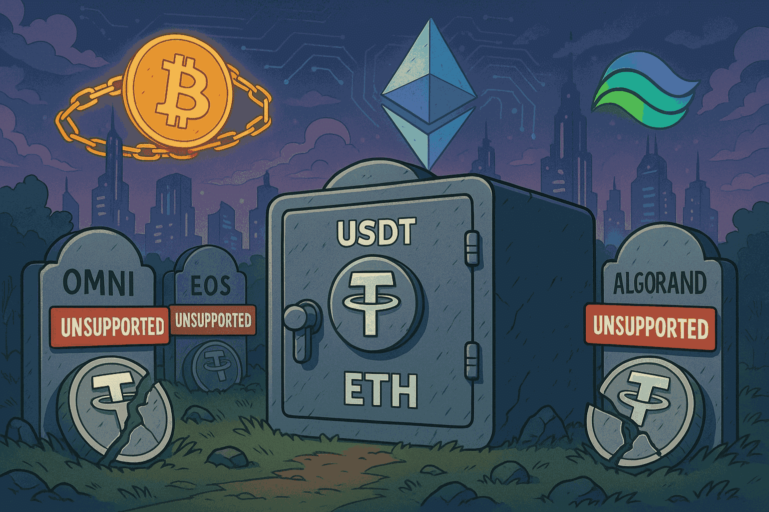 Tether Reclassifies USDT on Older Networks as “Unsupported” Tether Reclassifies USDT on Older Networks as “Unsupported”