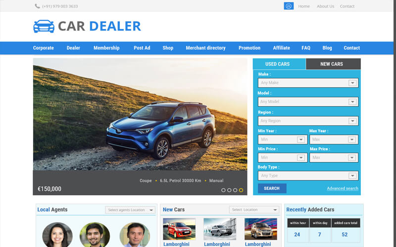 Car Classified Script 99 Clone Scripts - Full HD Gradient Designs for Desktop