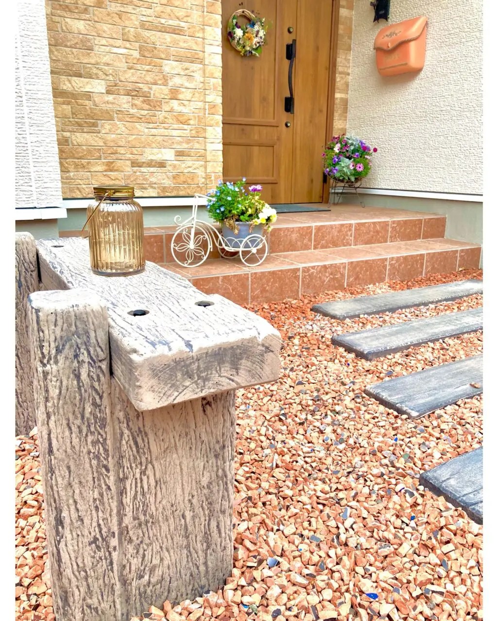 瓦チップ 瓦砕石 2トンダンプ1台 庭 ガーデニングなどに