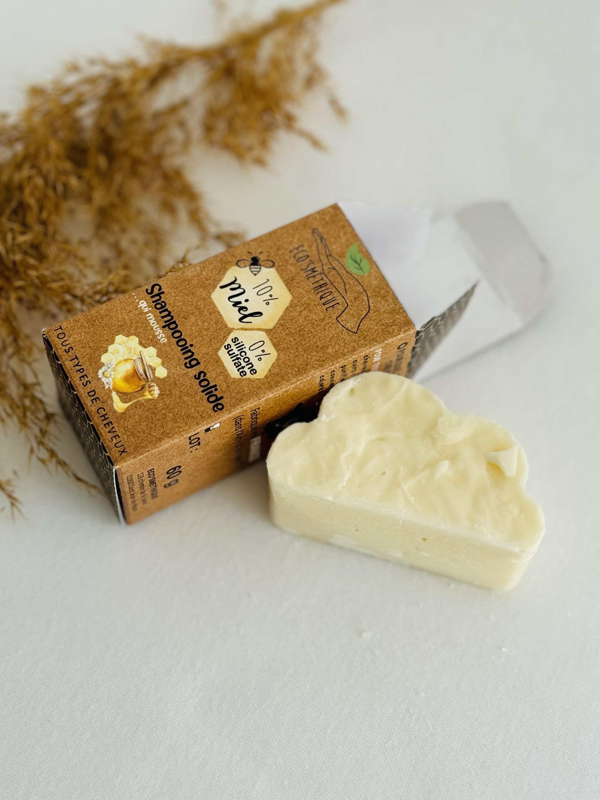 Shampoing Solide Miel Naturel – L’Écosméthique Fait Main