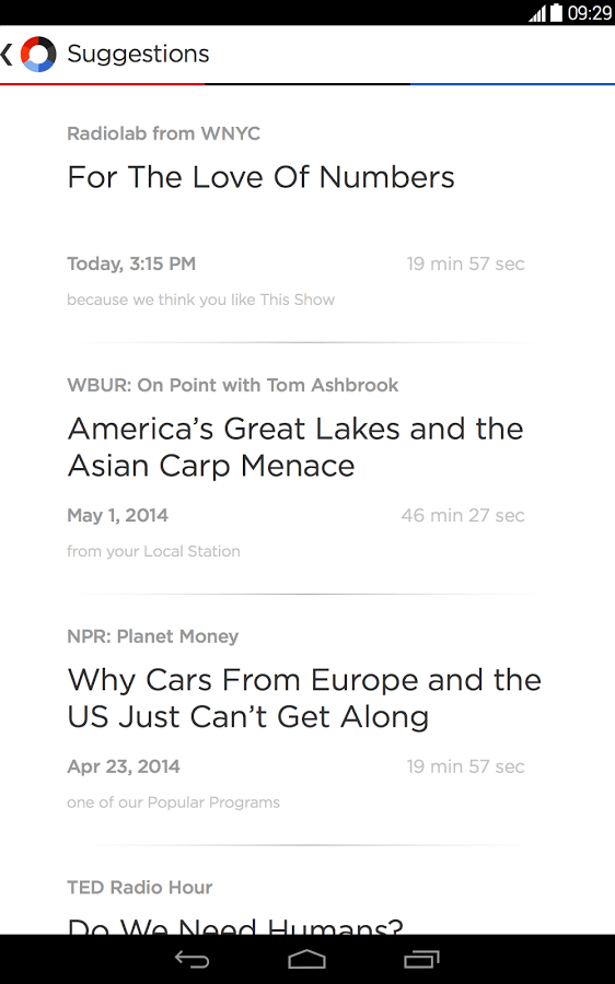 New NPR One app curates stories and creates a personalized stream of ...