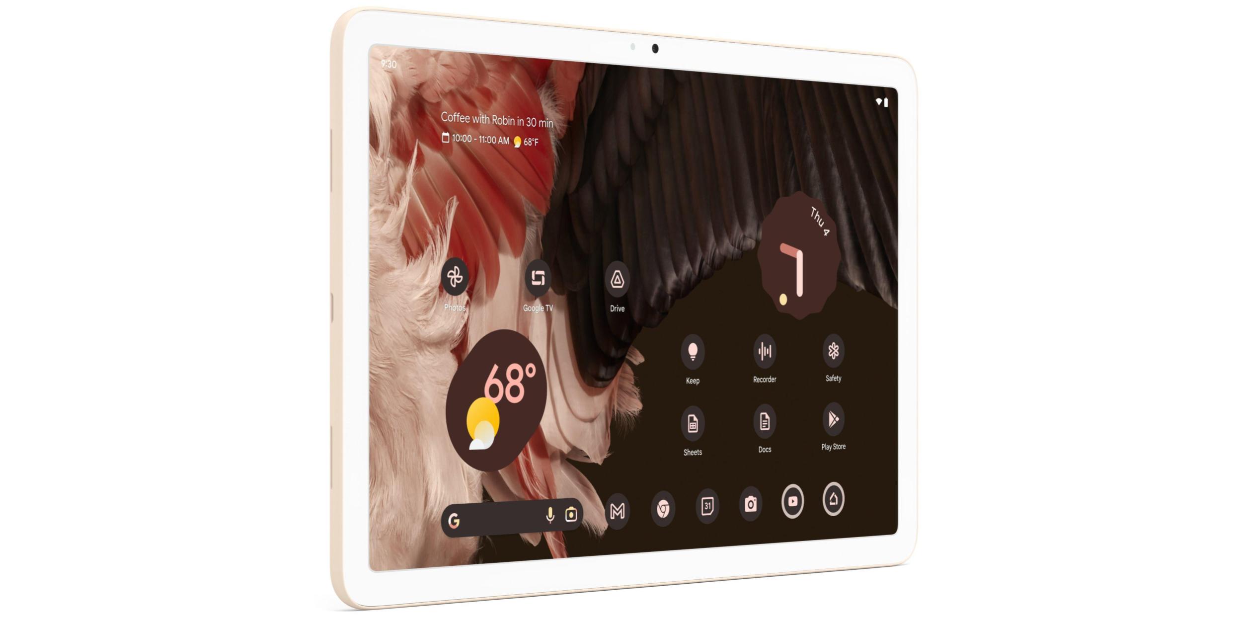 Official-looking Pixel Tablet image shows off bezels, pink color