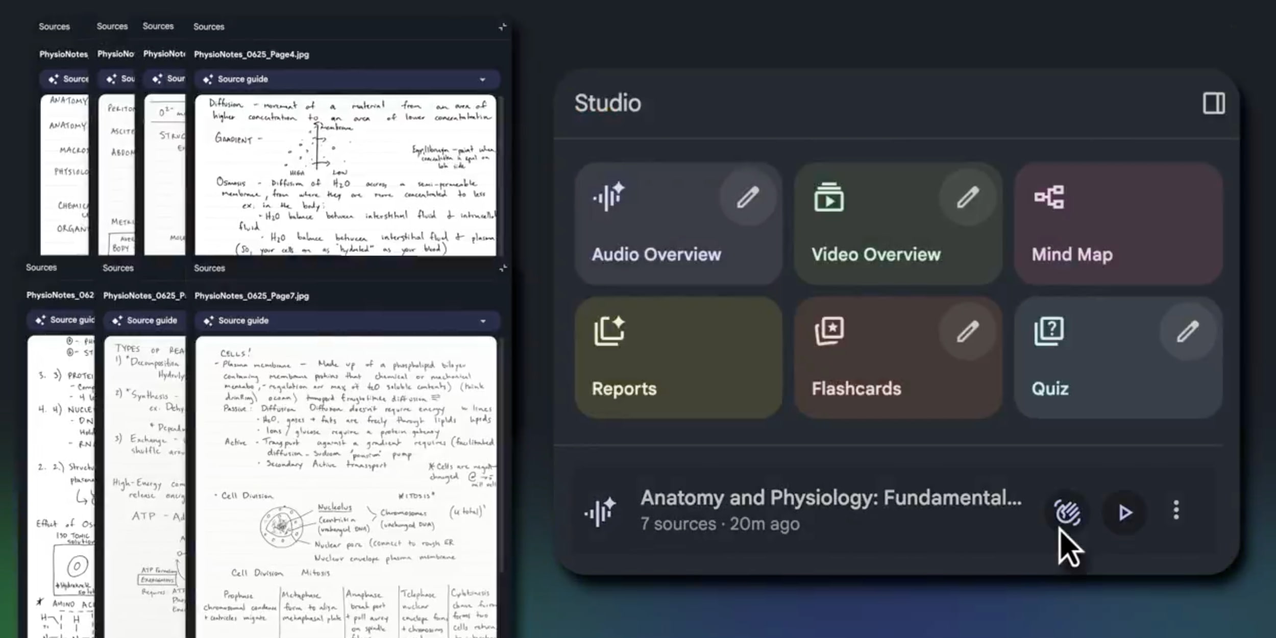 La aplicación NotebookLM agrega una cámara integrada para fuentes de imágenes