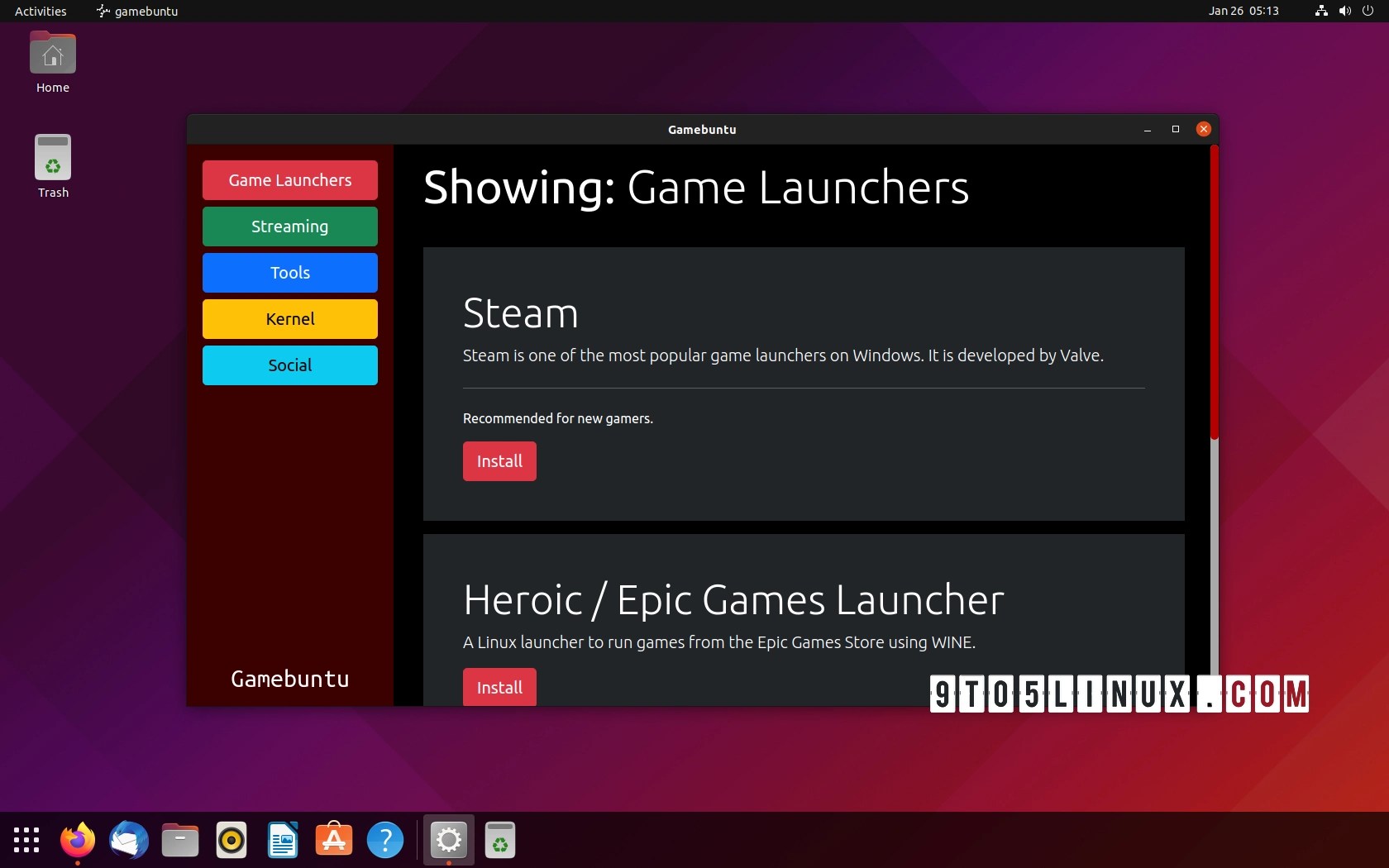 Gamebuntu 1.0 Launches with a Complete Redesign to Let You Install Only  What You Need - 9to5Linux