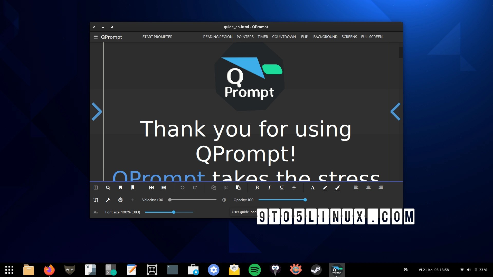Flatpak App of the Week QPrompt Teleprompter Software for Video