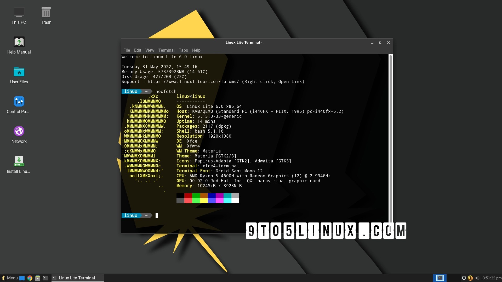 Linux Lite 6.0 Is Finally Here with the Xfce 4.16 Desktop, Based on