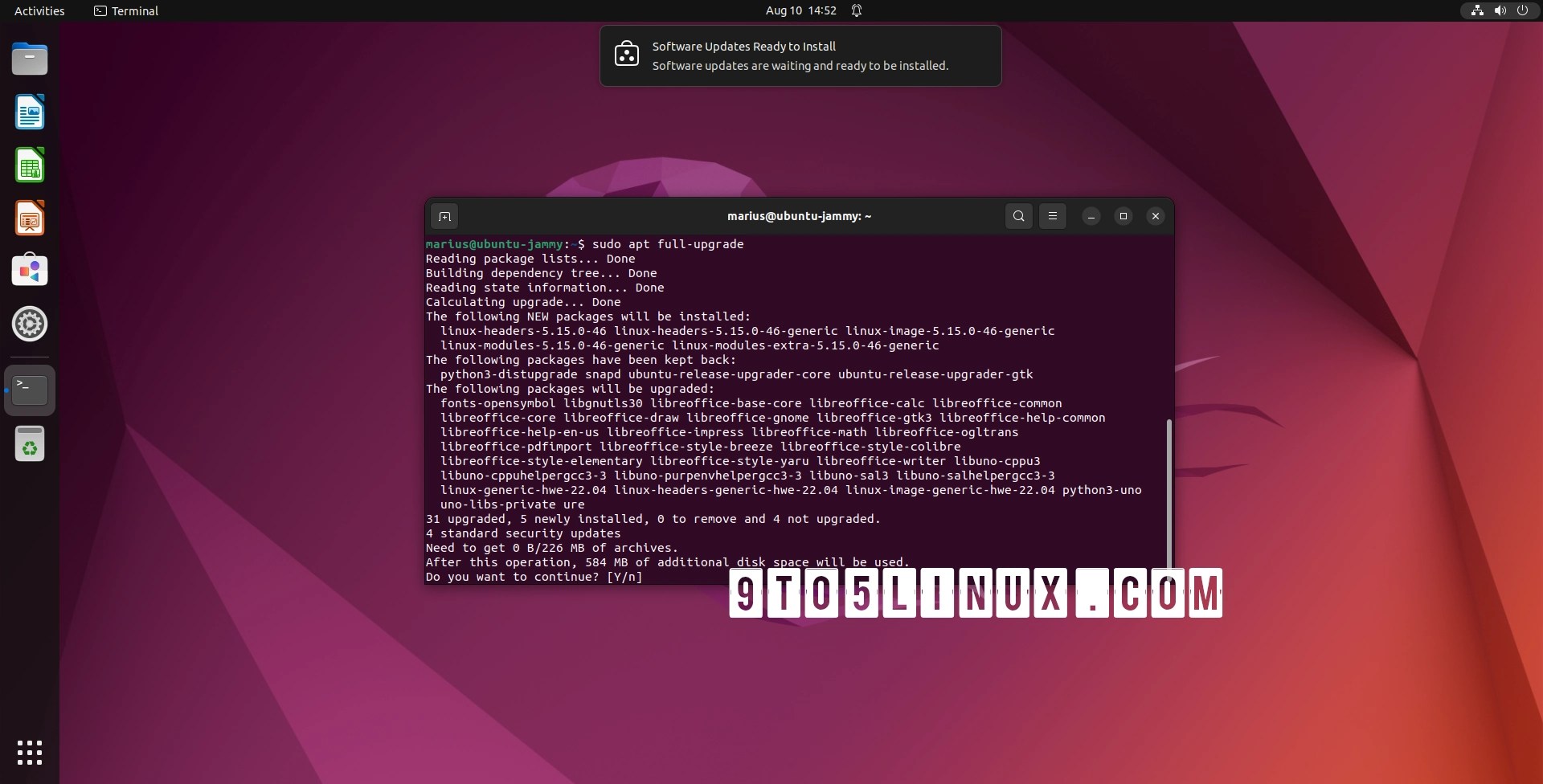 Ubuntu 22.04 and 20.04 LTS Users Receive New Kernel Updates, 8 Security  Issues Fixed - 9to5Linux