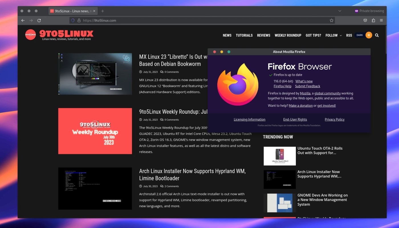 Firefox 116