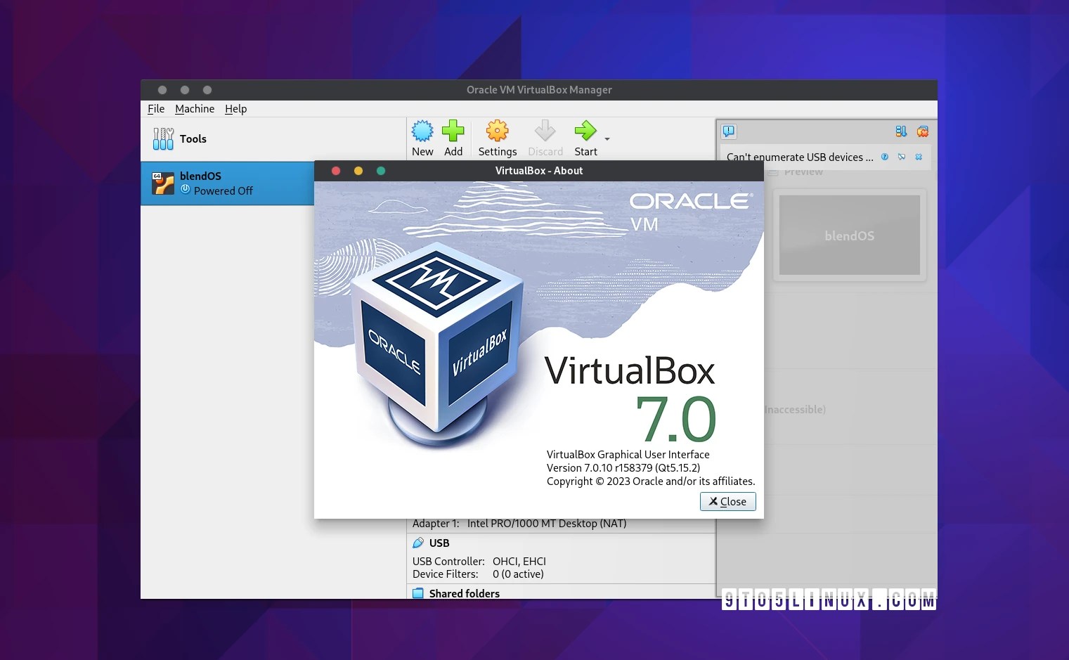 VirtualBox 7.0.10