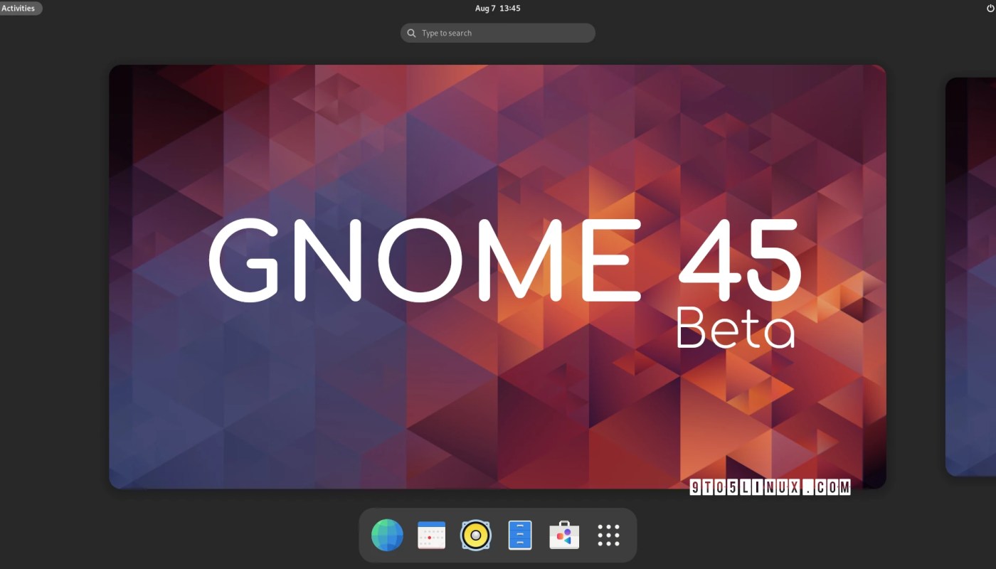 GNOME 45 Beta