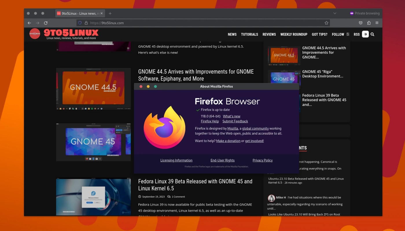 Firefox 118