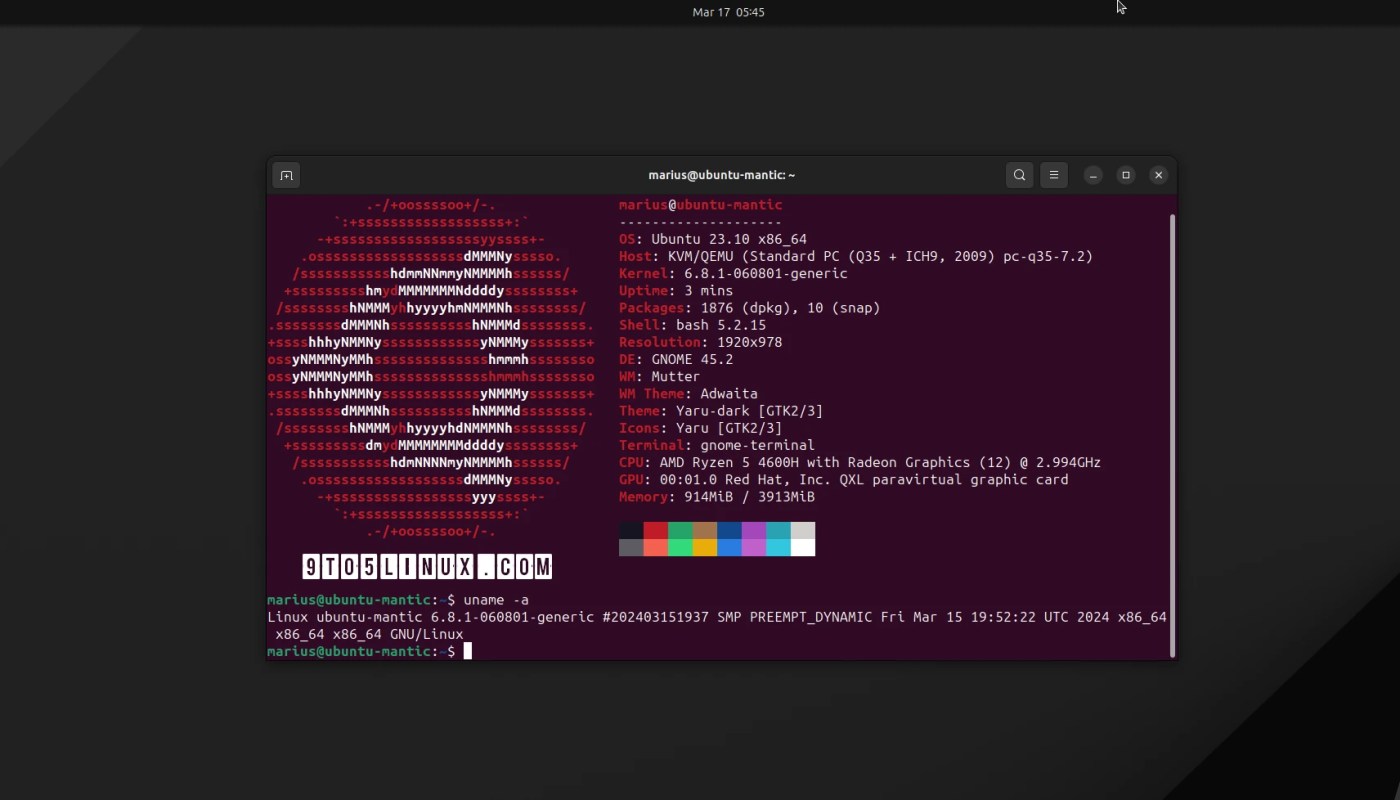 Linux kernel 6.8 Ubuntu