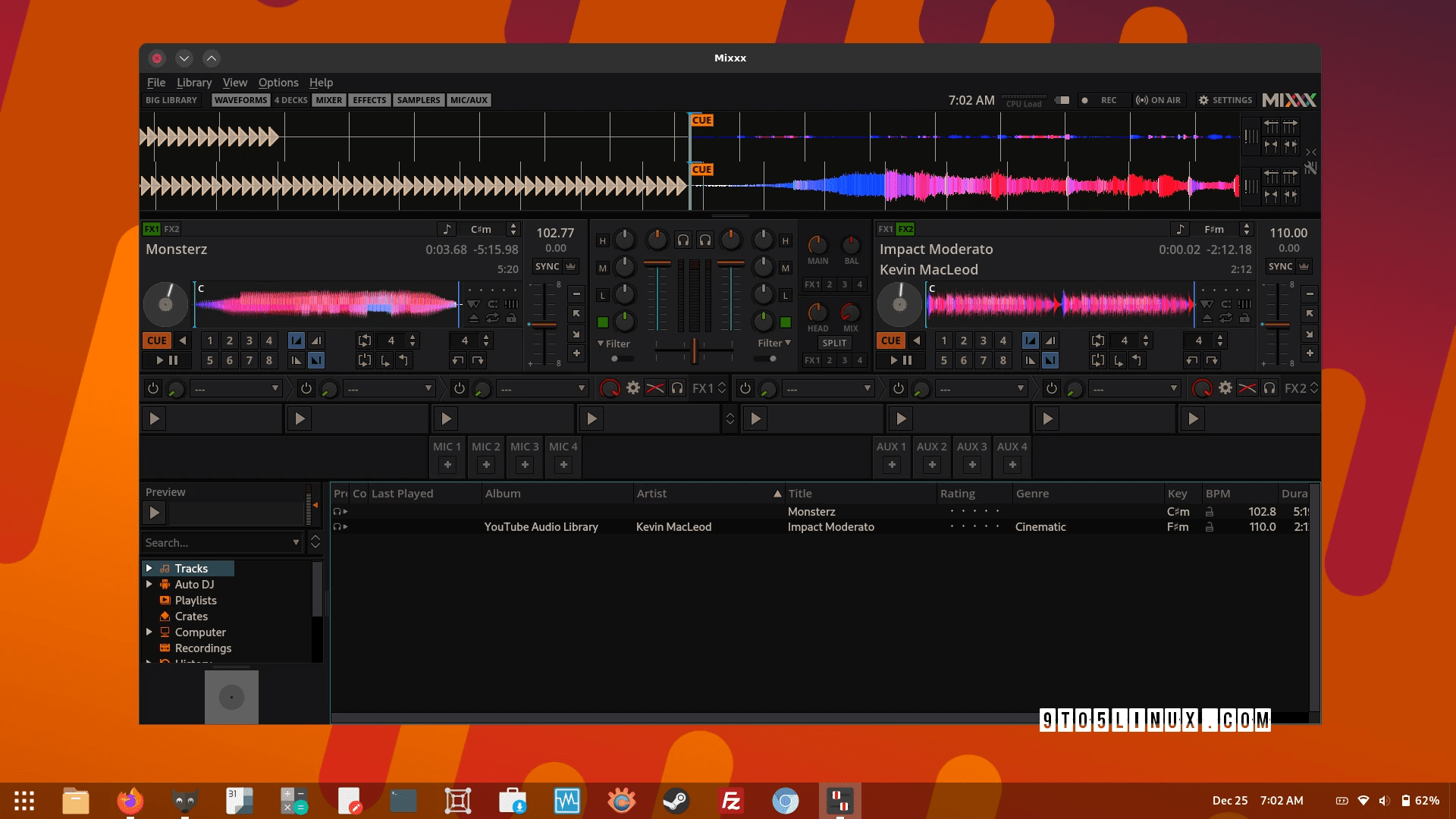 Mixxx 2.5.2 Open-Source DJ Software Adds Support for Arturia