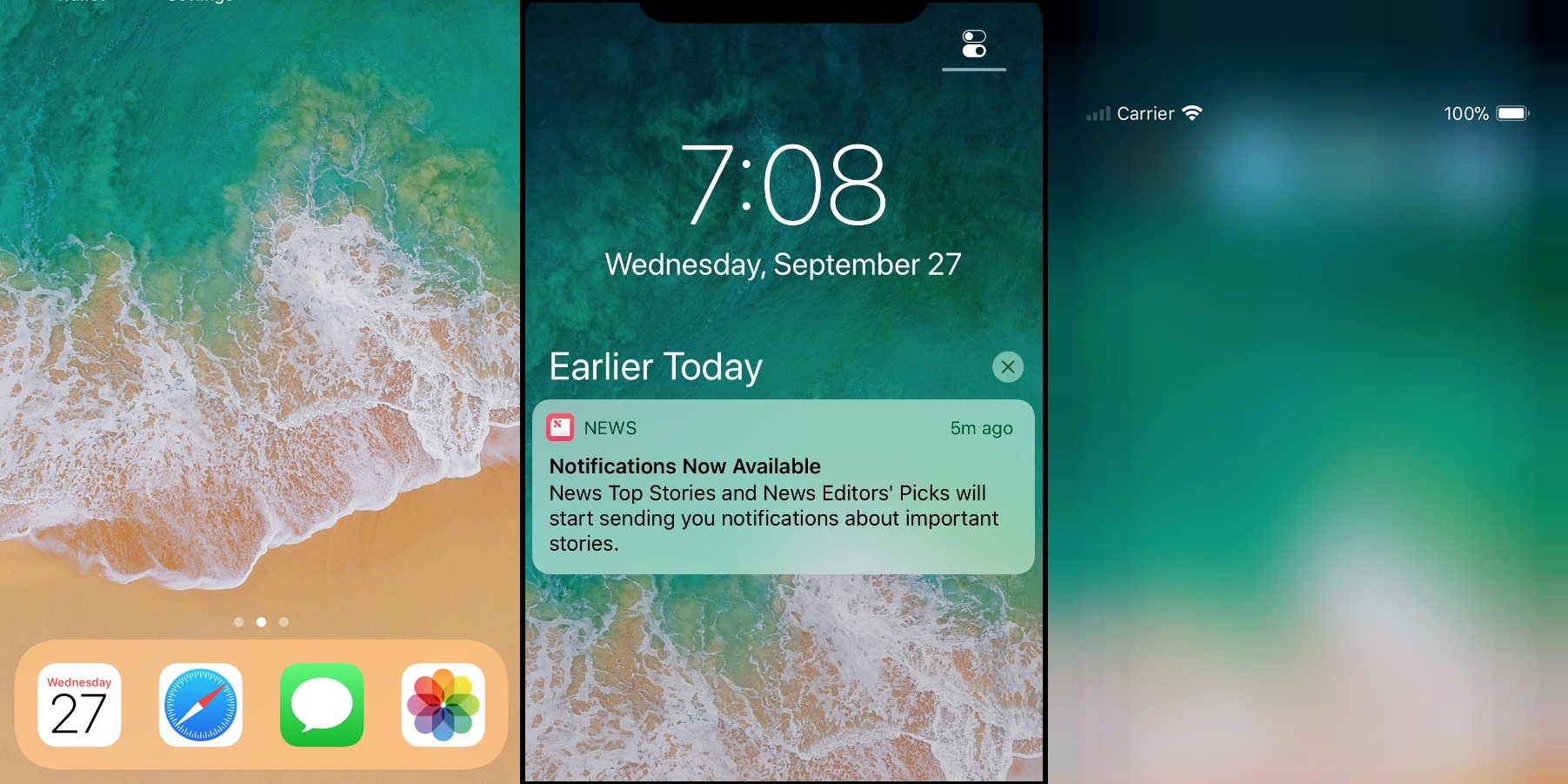 New betas show off iPhone X lock screen and home screen experience