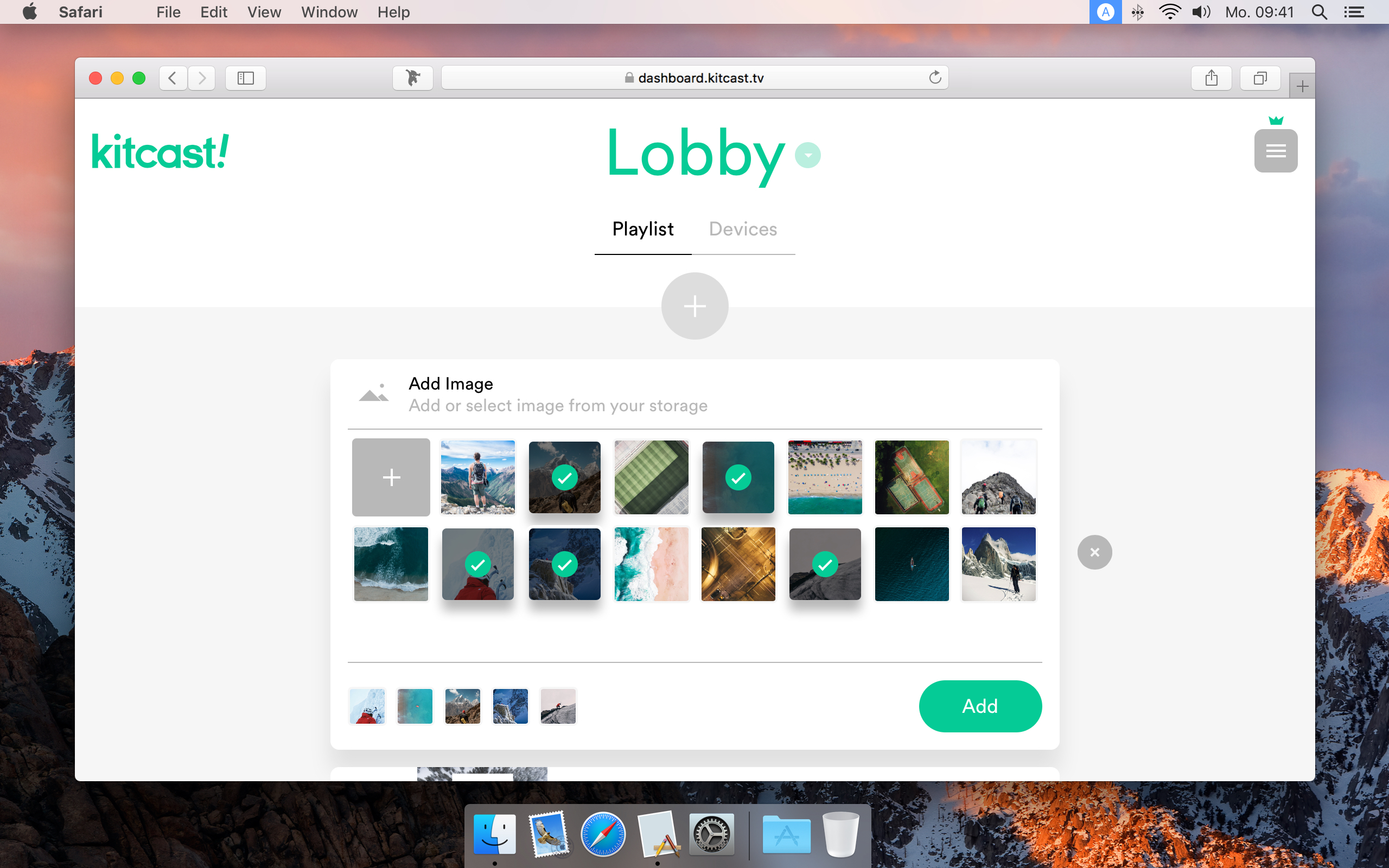 Kitcast_dashboard_Add_Image
