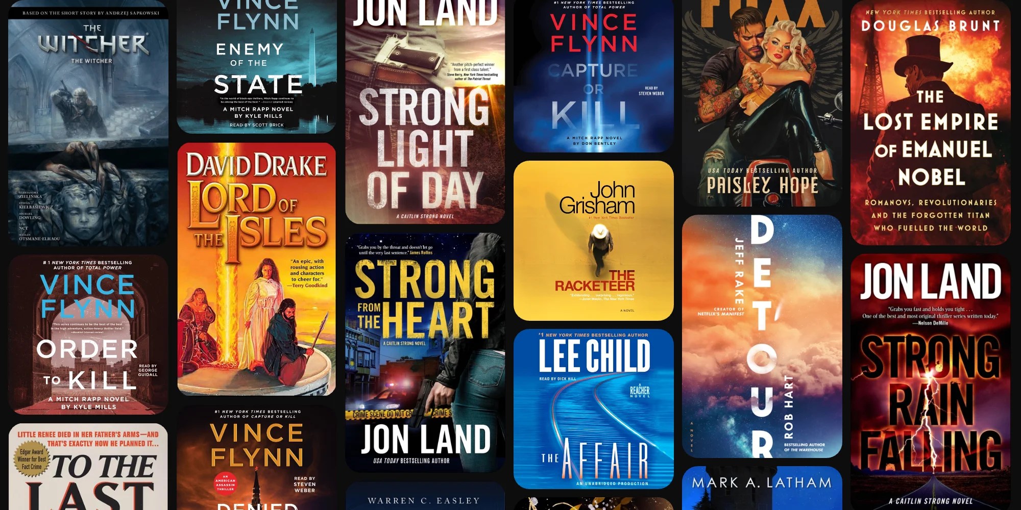 A collage of books