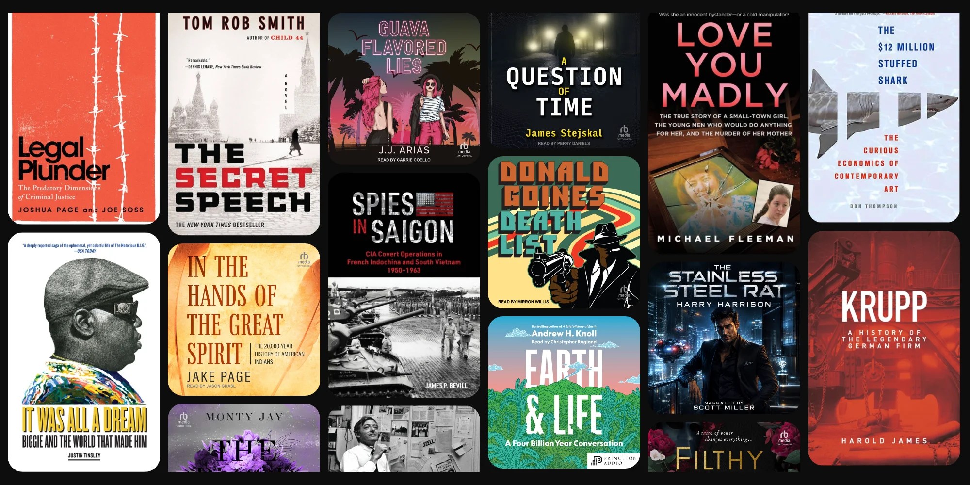 A collage of books