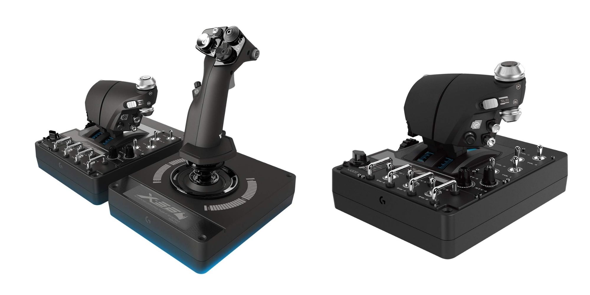 A close-up of a joystick