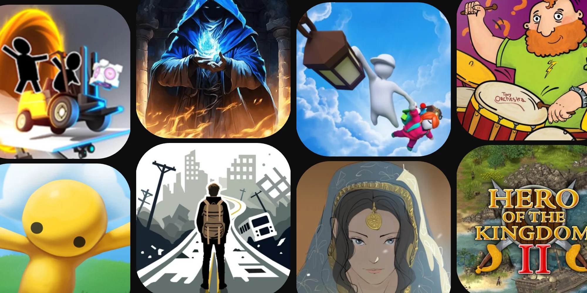 A collage of images of characters and people