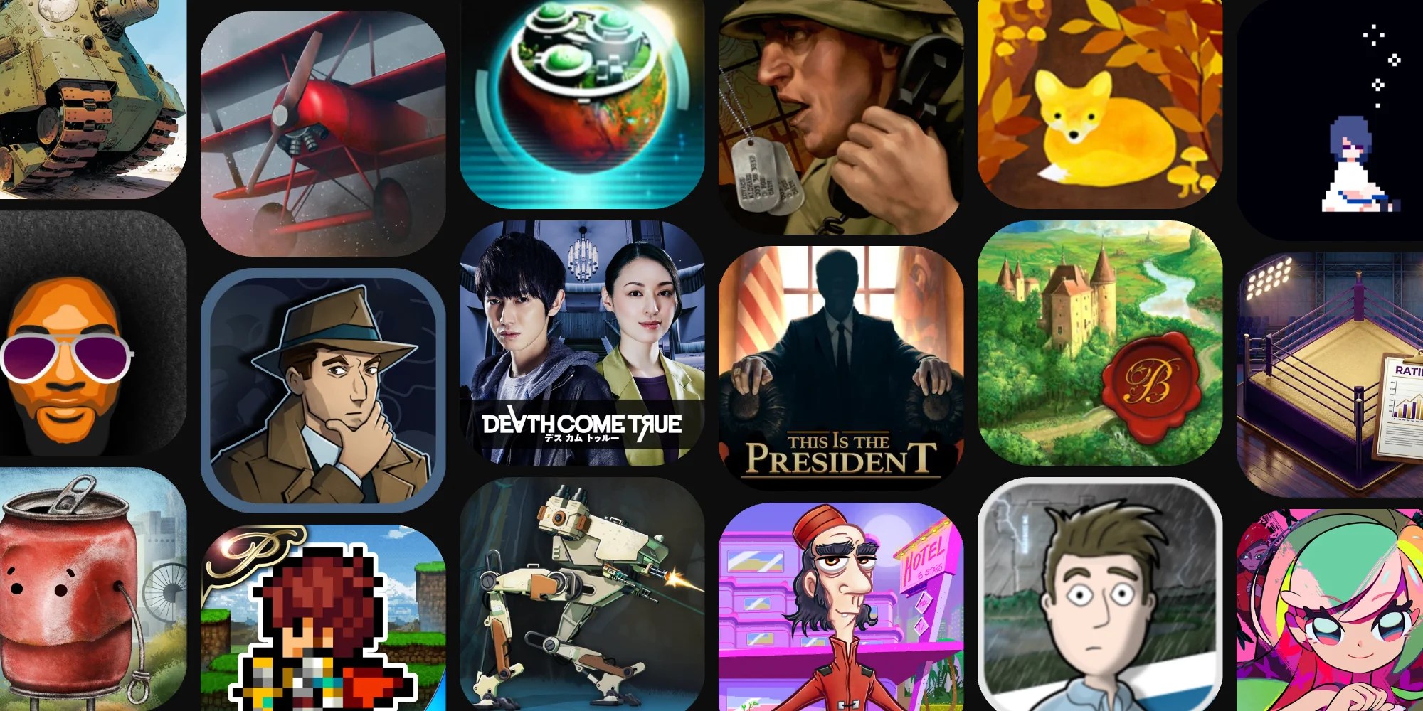 A collage of images of people and characters