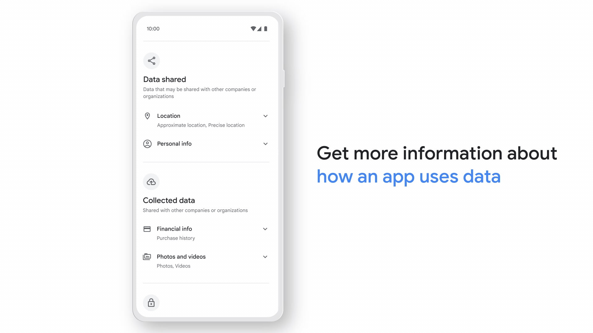 Google Play Store Data safety