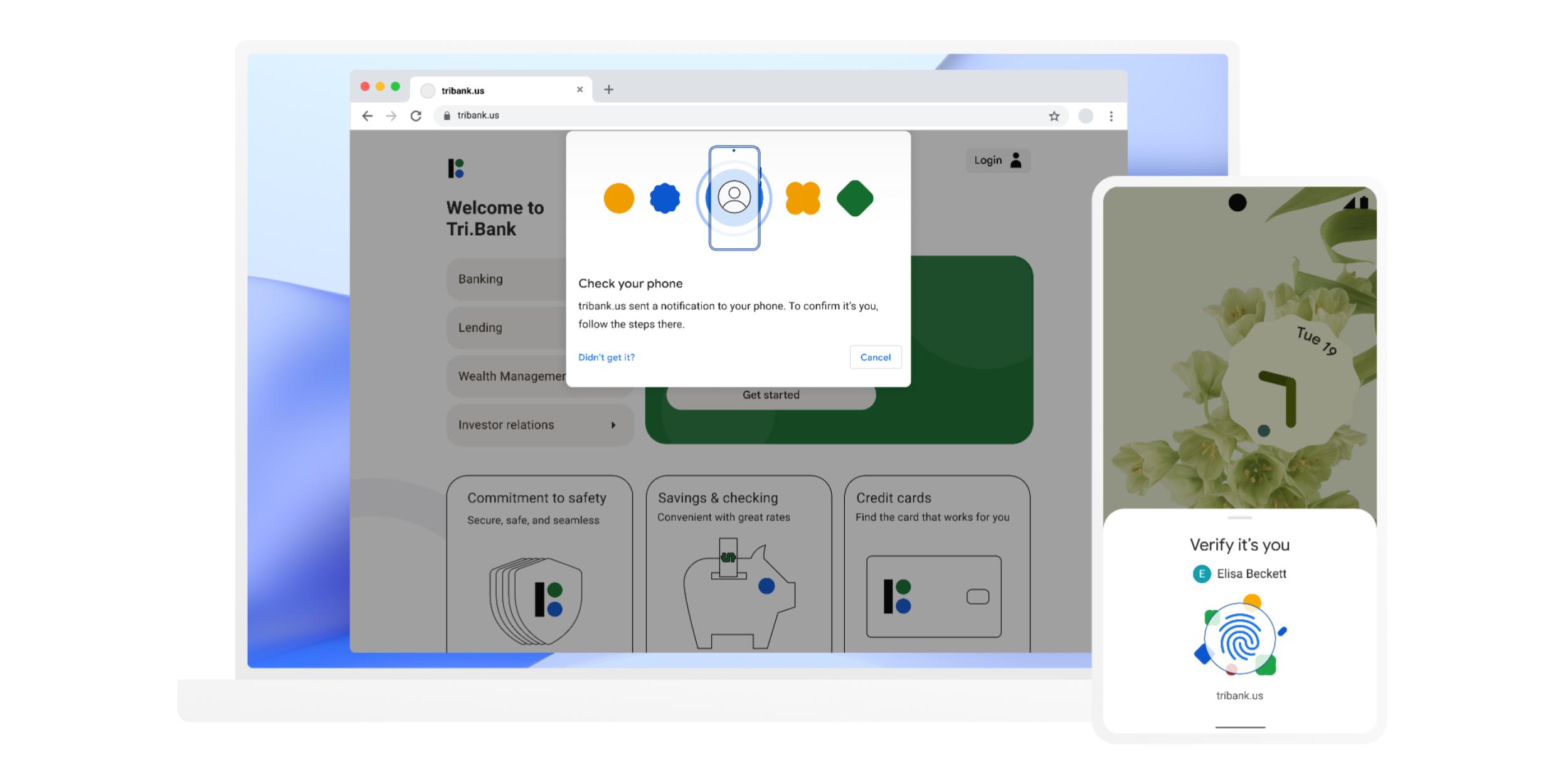 Google Android Chrome passkeys