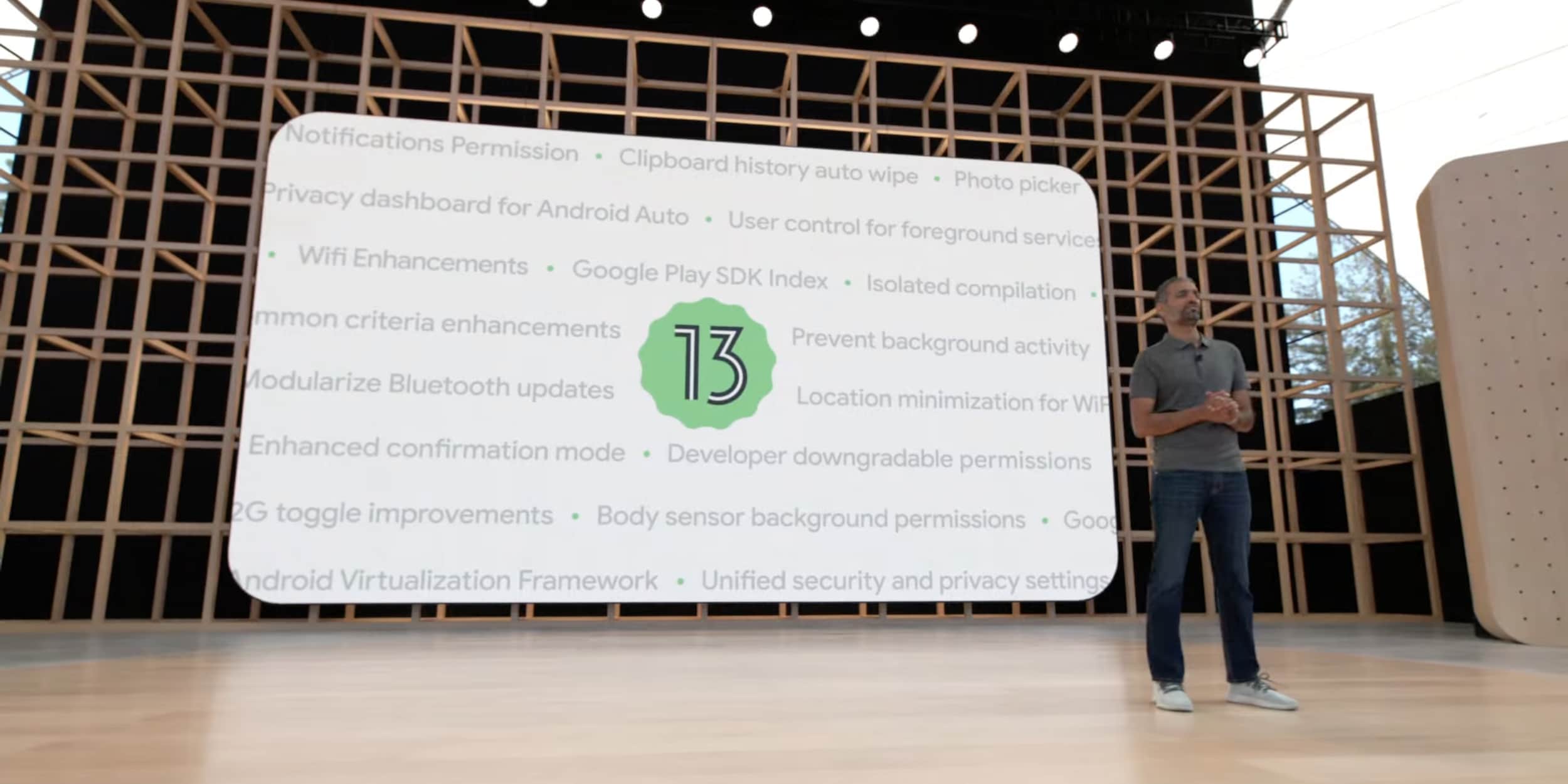 Android 13 Security privacy