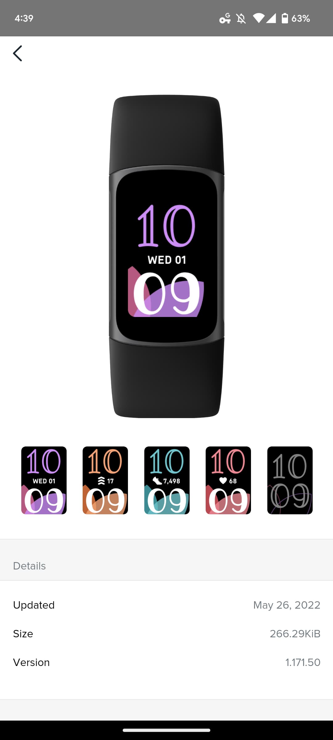 Charge 5 new clock
