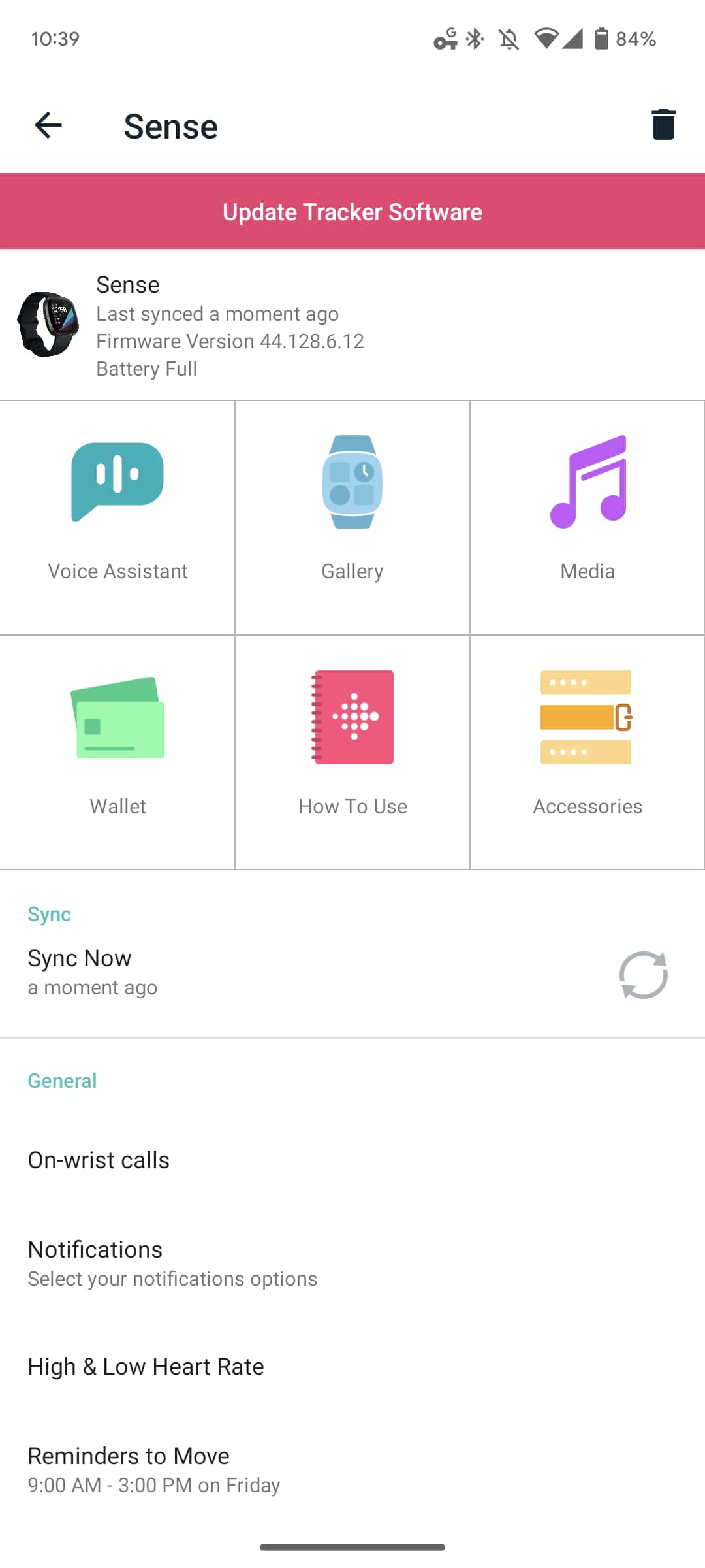 Fitbit Sense update