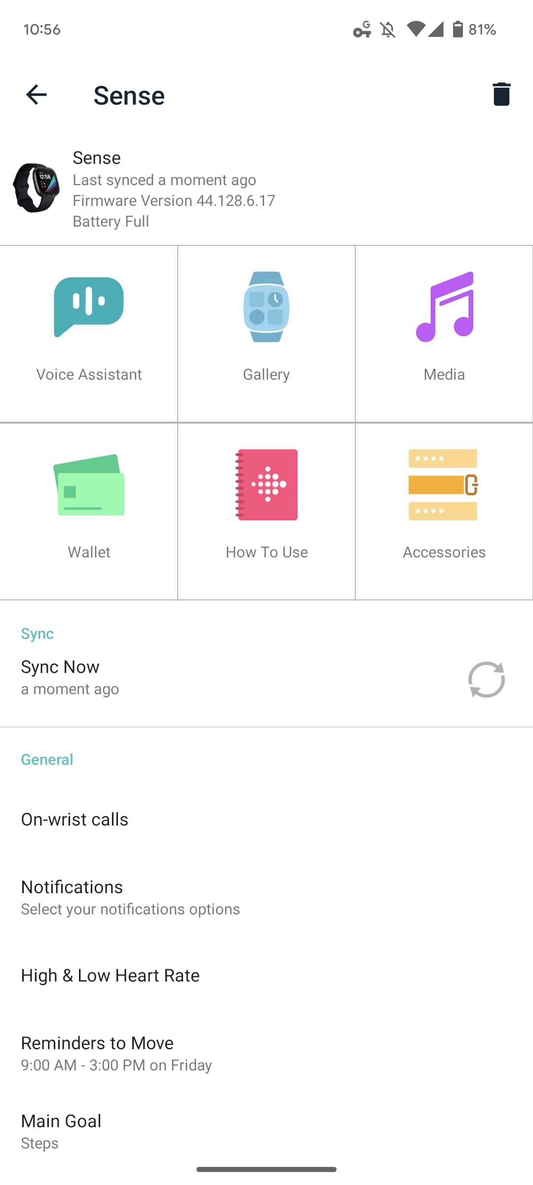 Fitbit Sense update