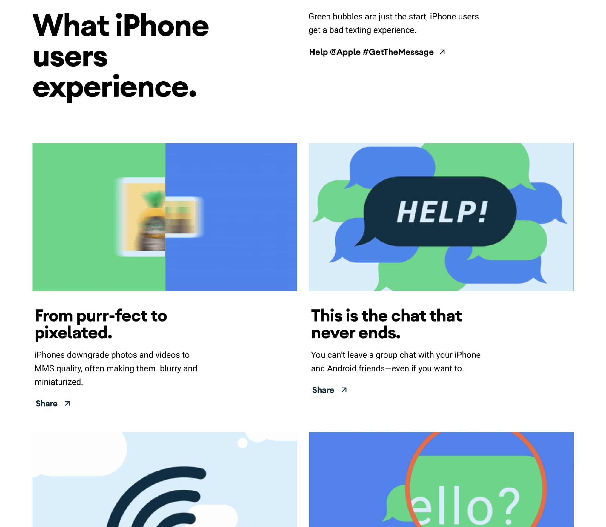Google Apple RCS campaign