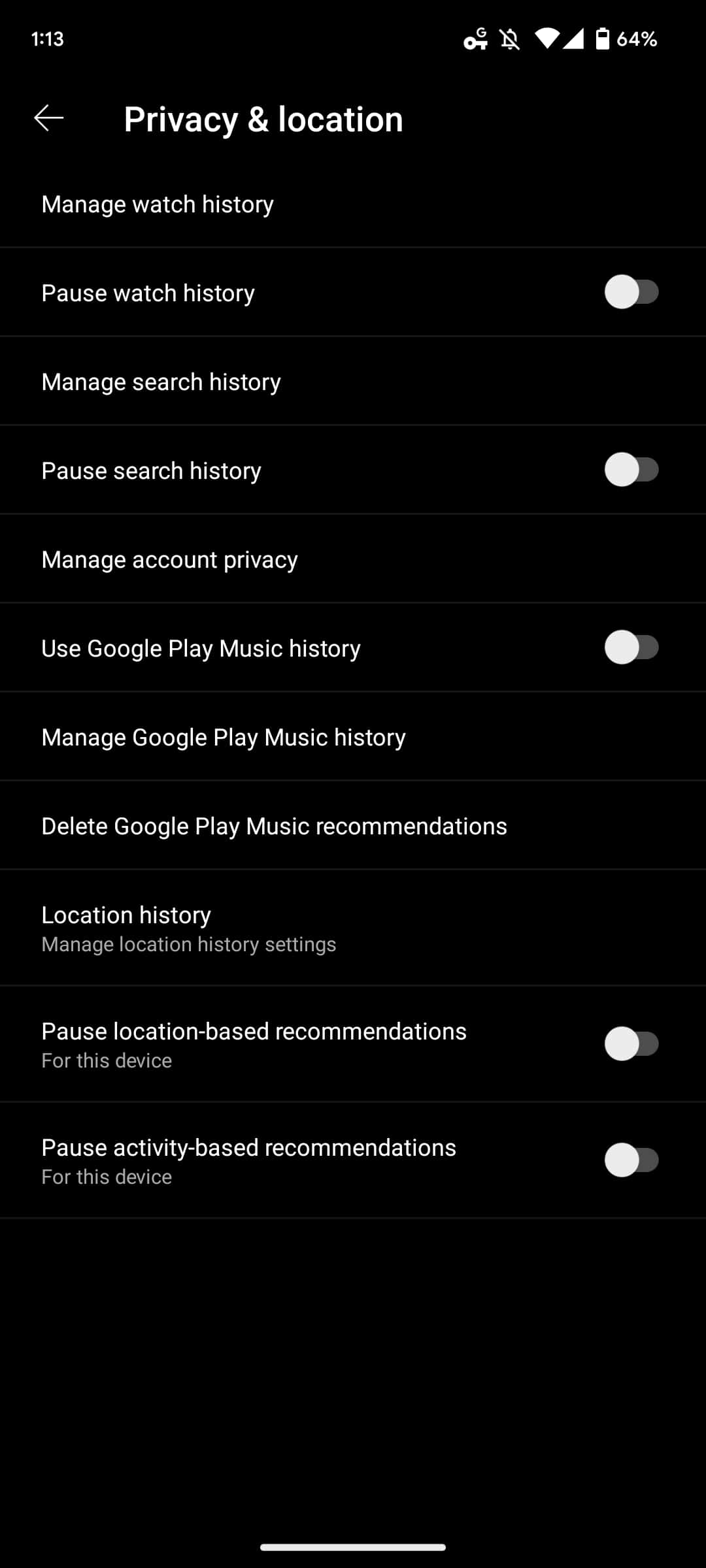 YouTube Music location recommendations