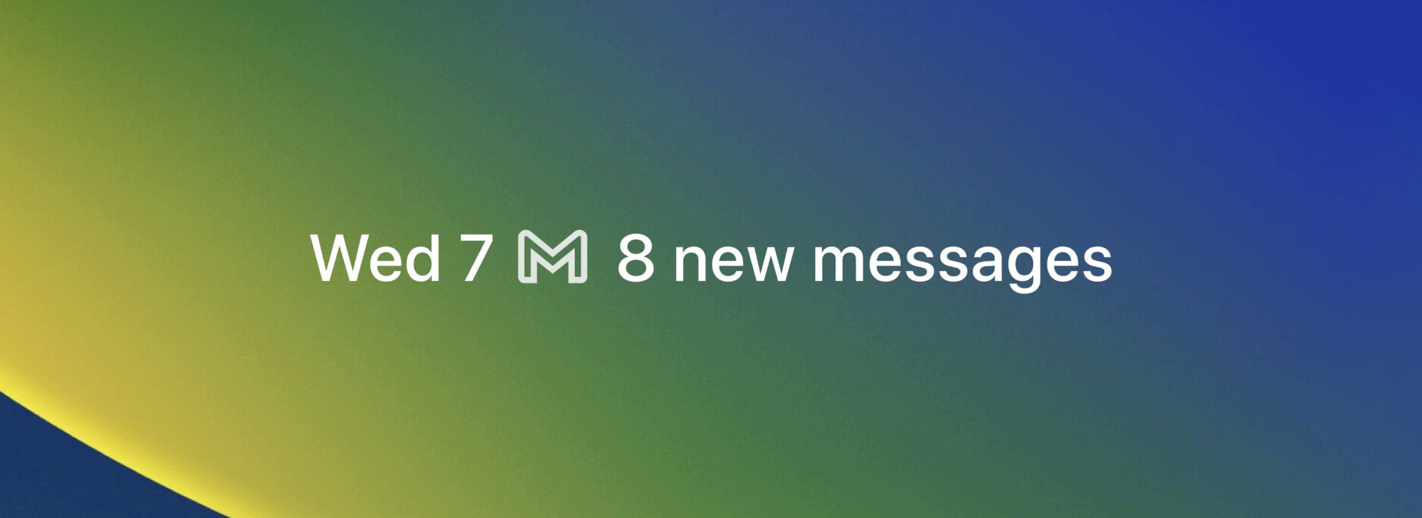 Gmail lock screen widget