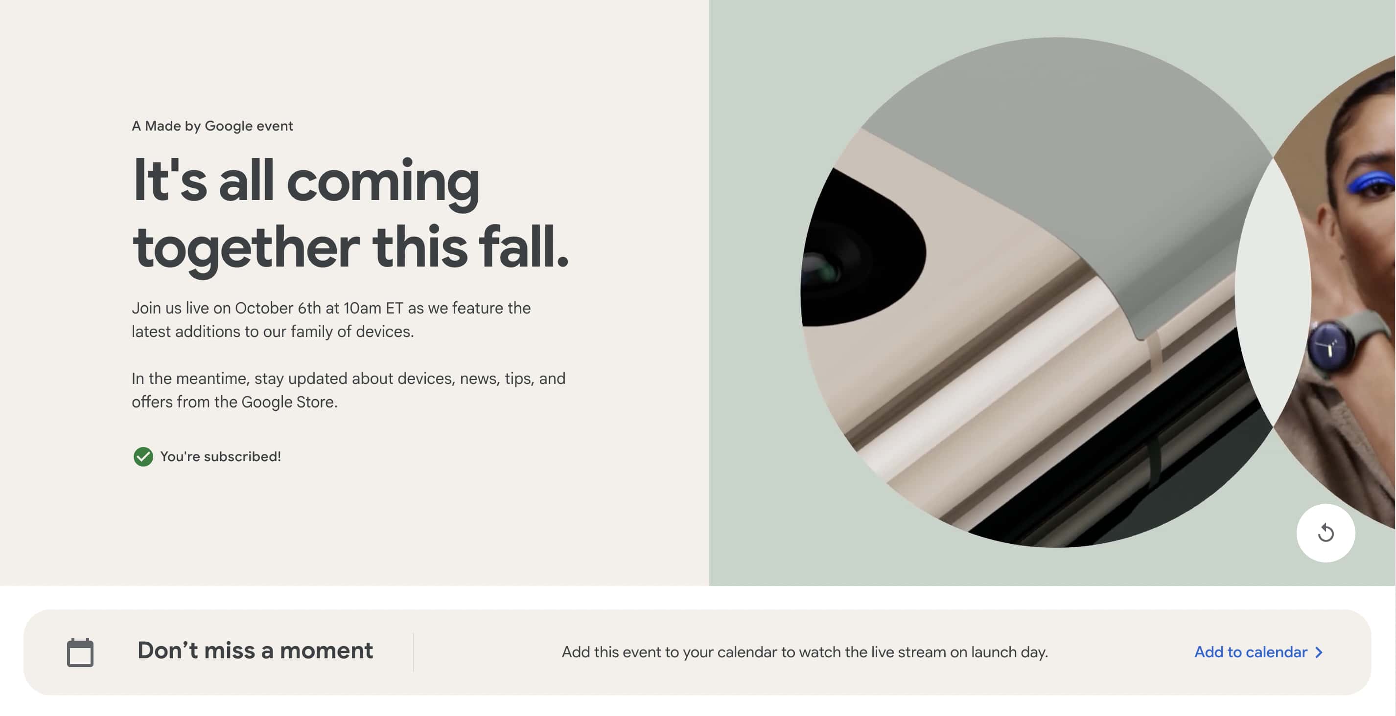 Pixel October 6 event