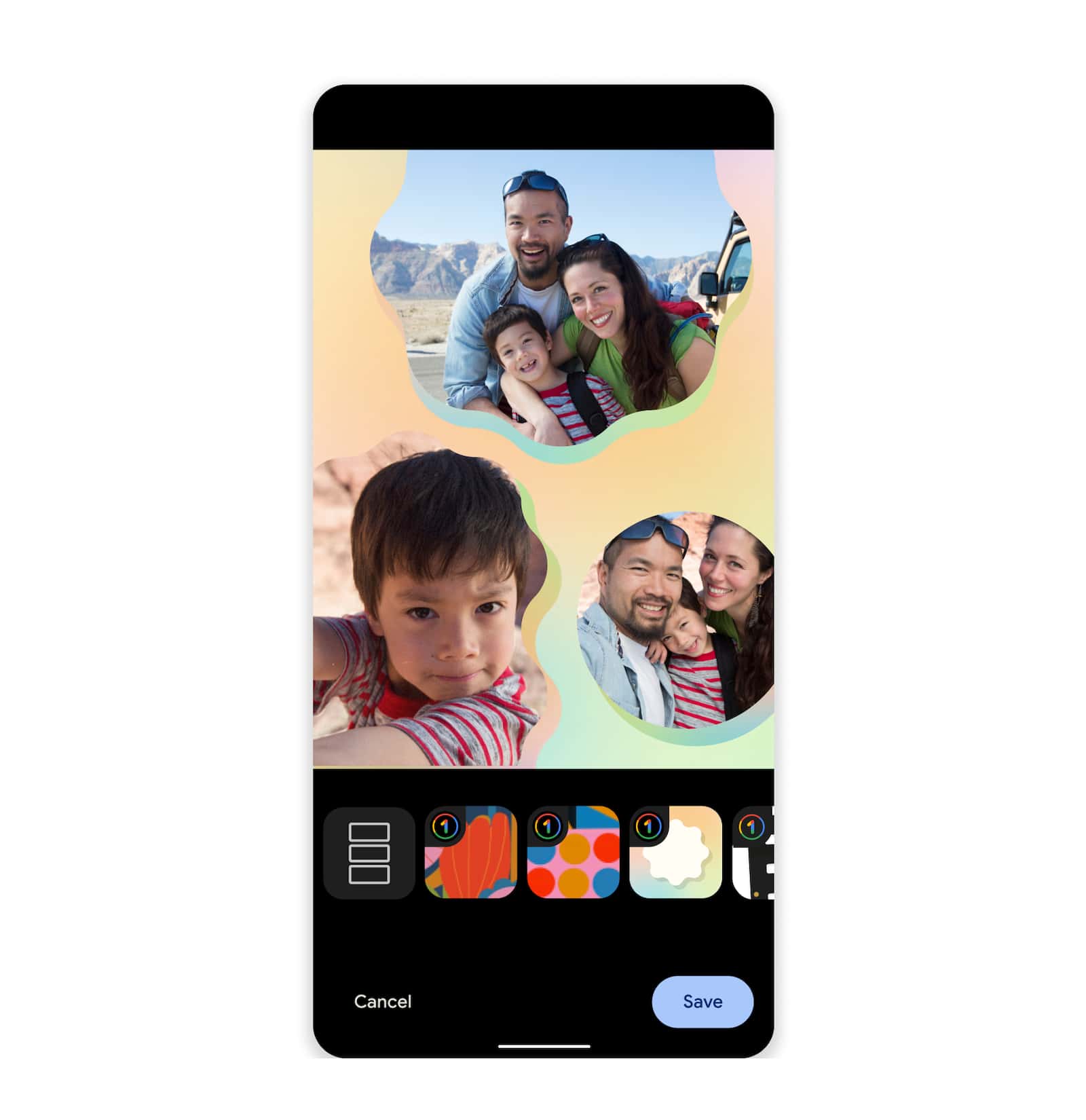 Google Photos collage editor